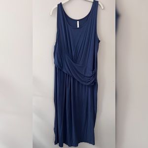 Navy Fabletics Midi Dress